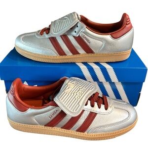NEW Adidas Samba LT W Silver Red Women’s Size 9 Sneakers NWT With Box
